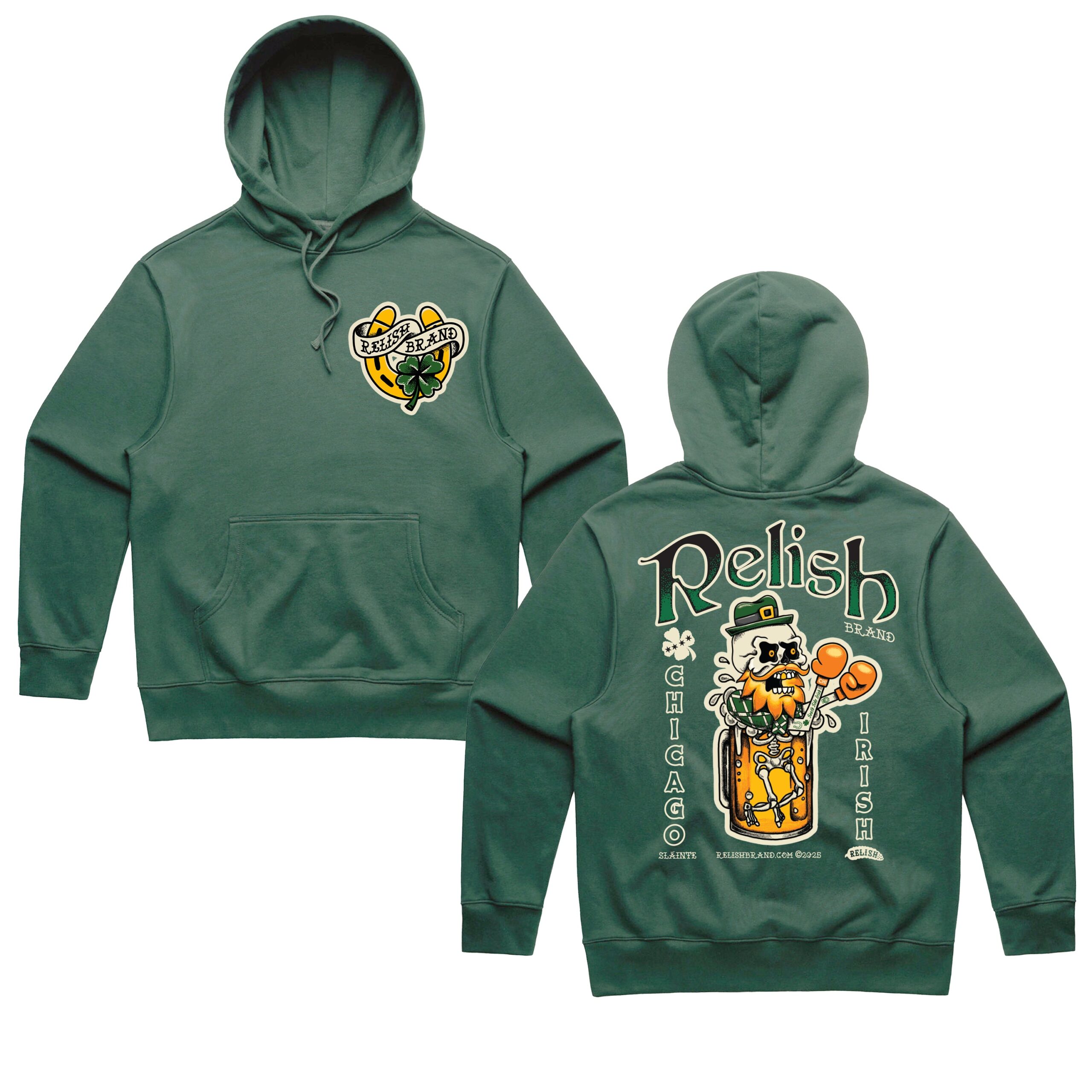 chi irish 2025 pullover hoodie green