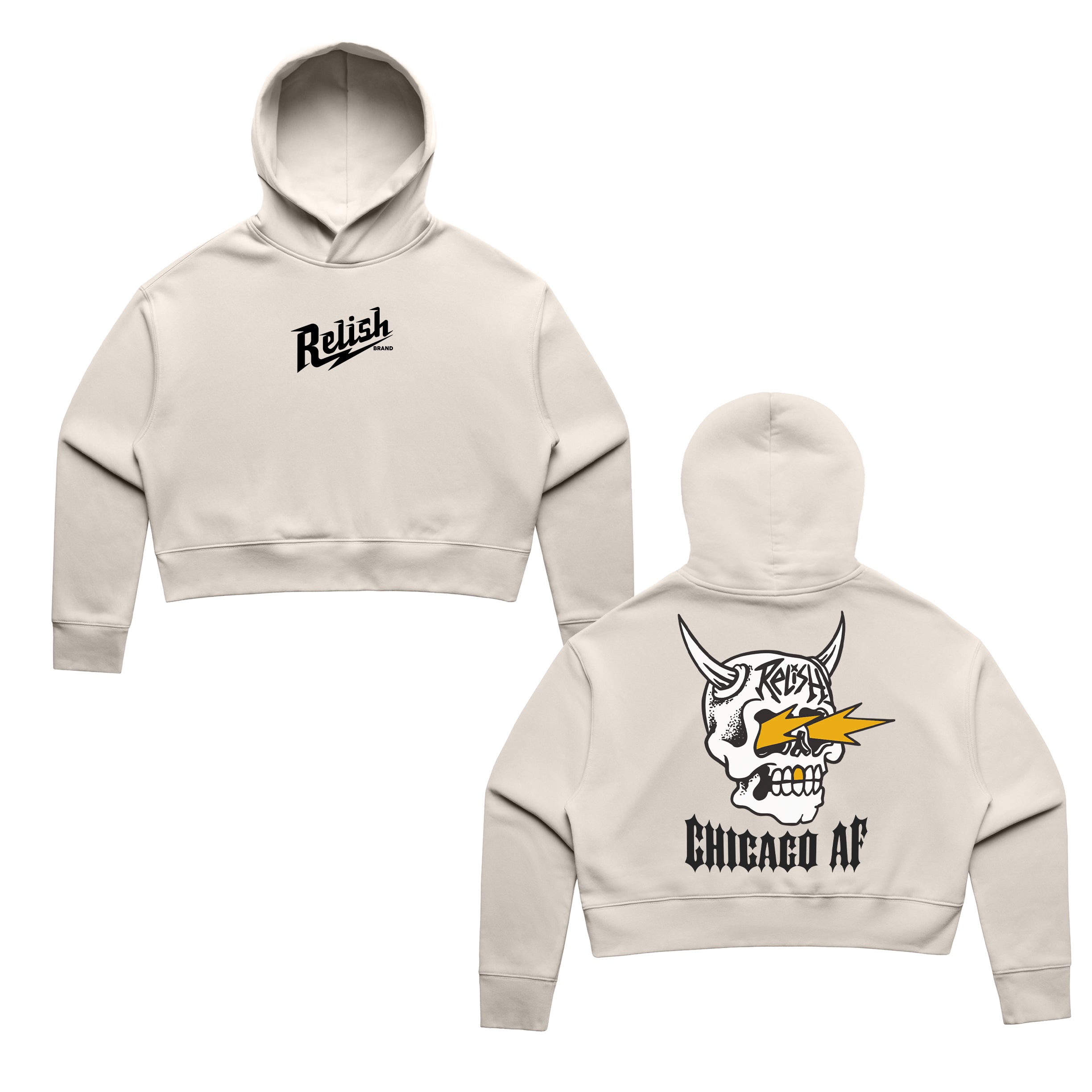 import placeholder for horned skull chicago af crop hoodie bone 32599099
